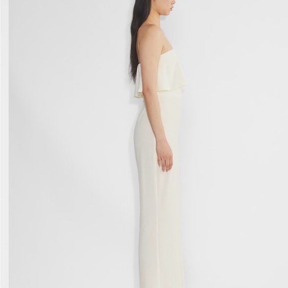 NWT Aritzia Babaton Commodity Strapless Jumpsuit in Light Birch. Size 0 - Picture 3 of 16